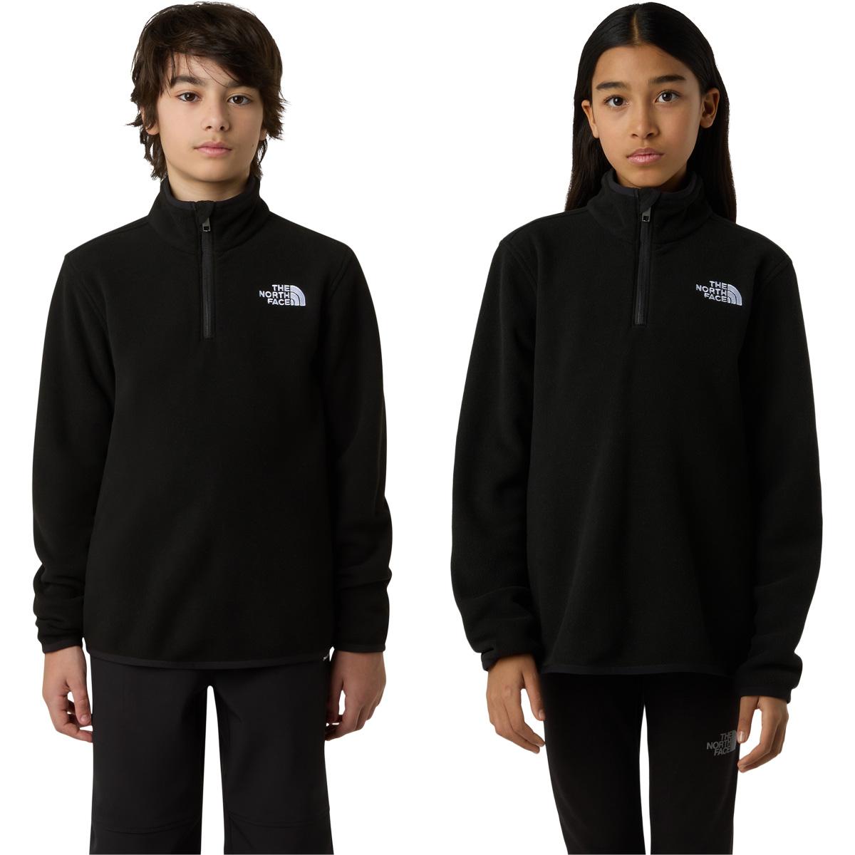 The North Face Glacier Half Zip Fleecetrøye Barn Black