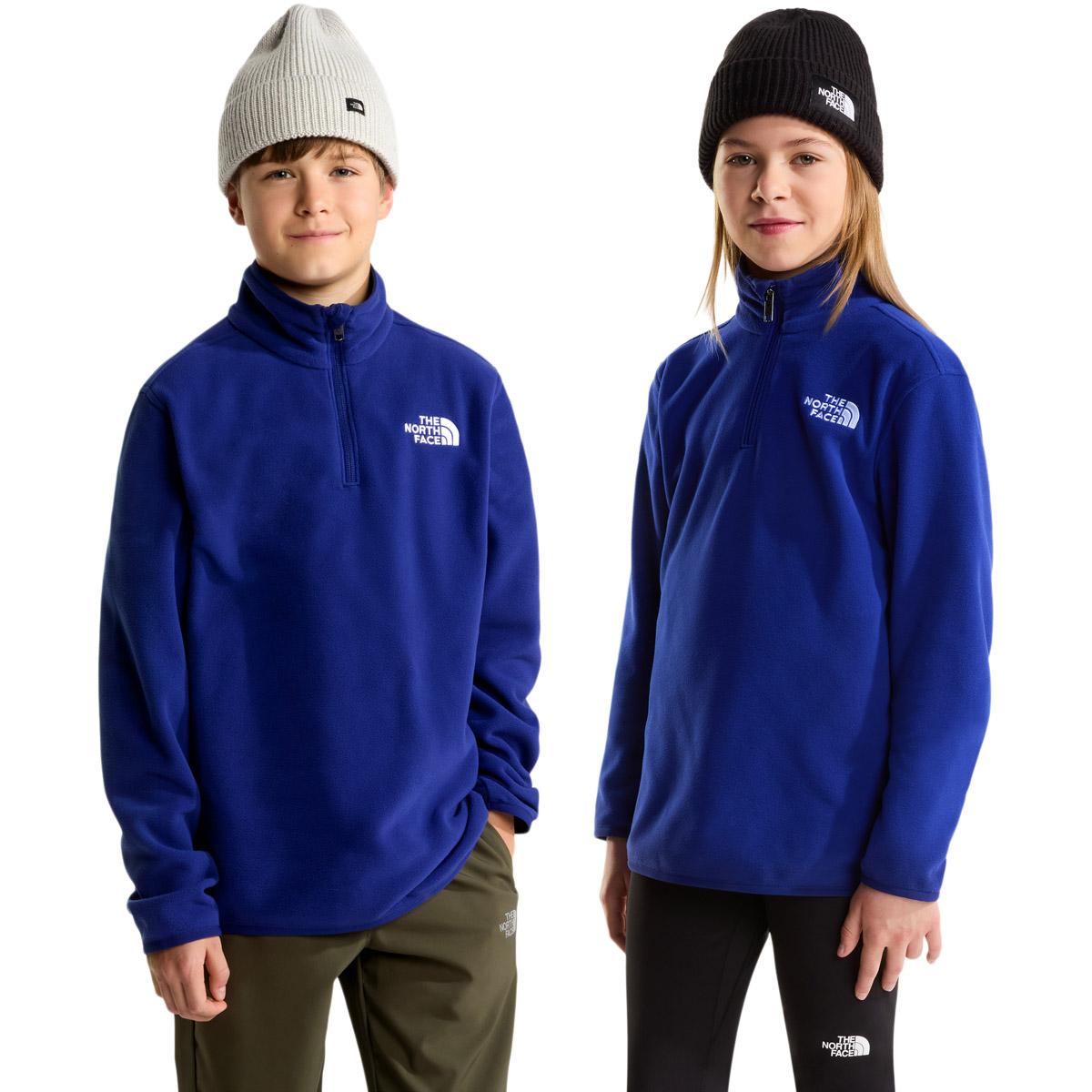 The North Face Glacier Half Zip Fleecetrøye Barn Bold Blue