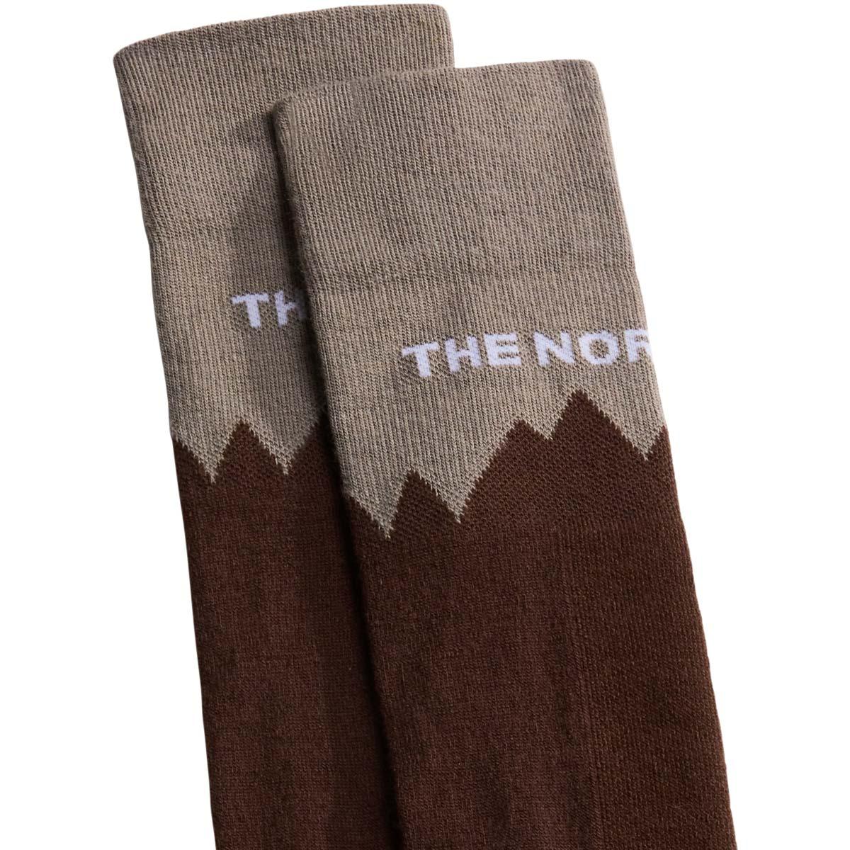 The North Face Mountain Resort Merinoull Skisokker Stone Slab/Smokey Brown