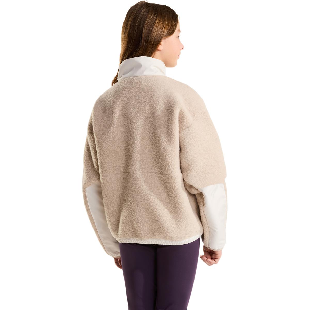 The North Face G Yumiori Off-Peak Full Zip Fleecetrøye Barn TIMELESS TAUPE/WHITE DU