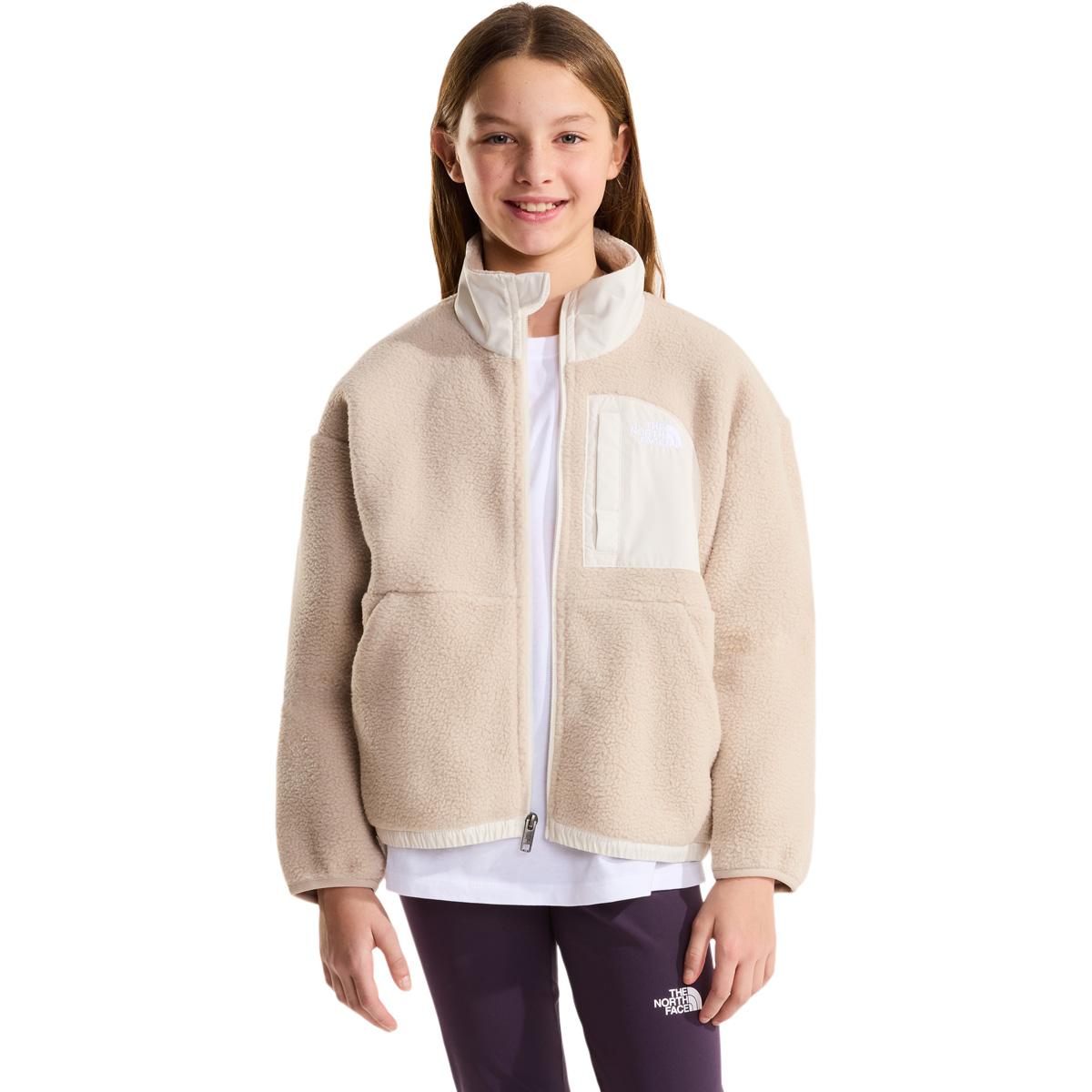 The North Face G Yumiori Off-Peak Full Zip Fleecetrøye Barn TIMELESS TAUPE/WHITE DU