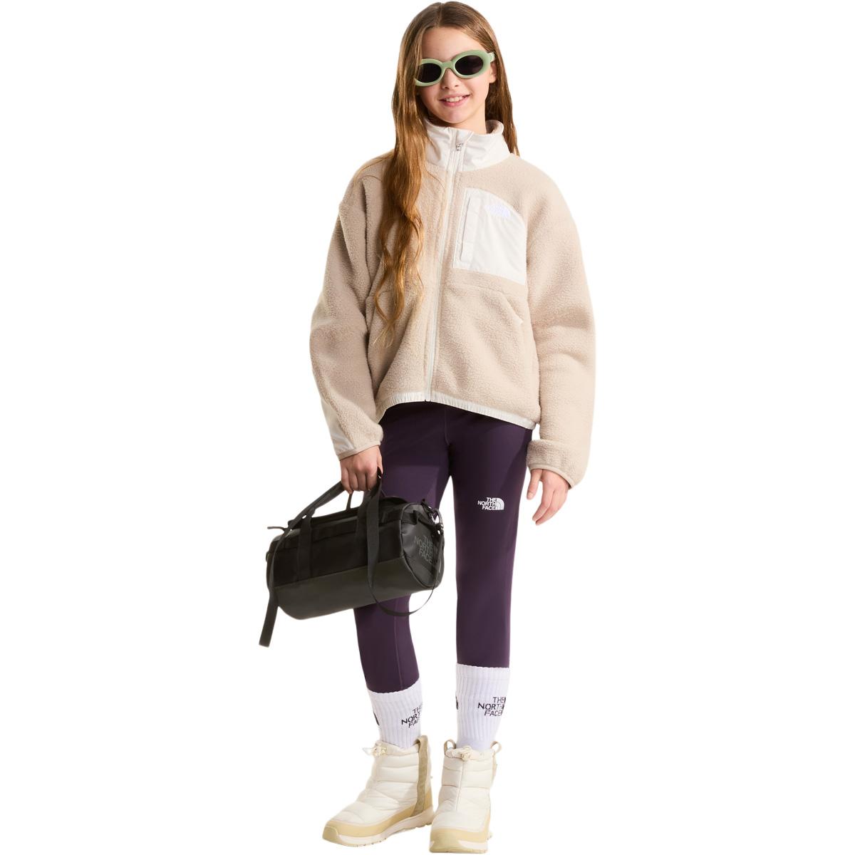 The North Face G Yumiori Off-Peak Full Zip Fleecetrøye Barn TIMELESS TAUPE/WHITE DU