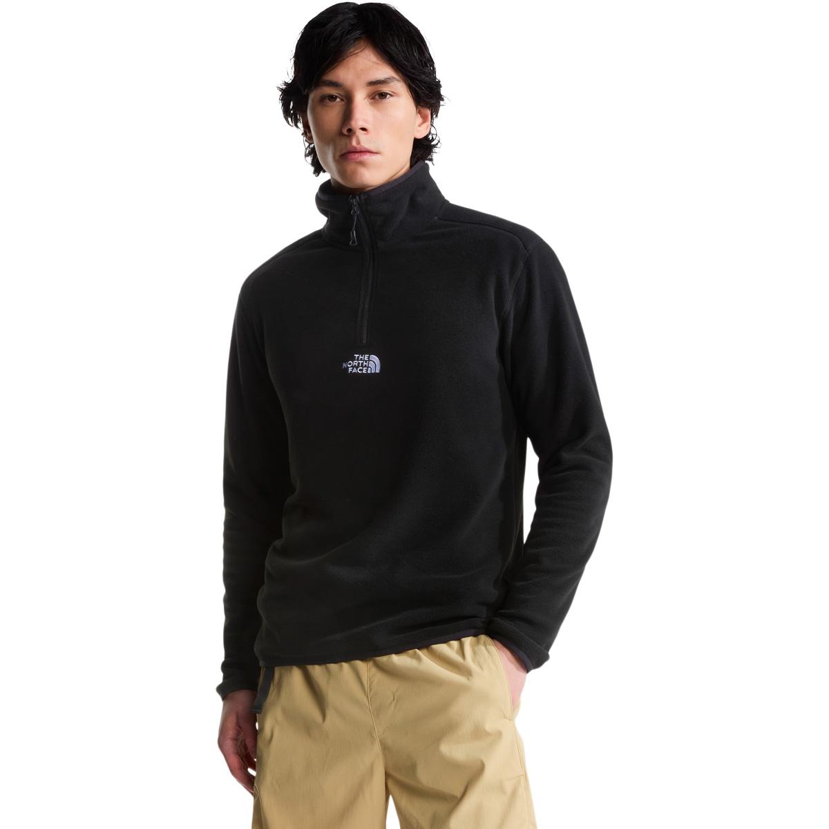 The North Face Glacier Half Zip Fleecetrøye Herre TNF BLACK