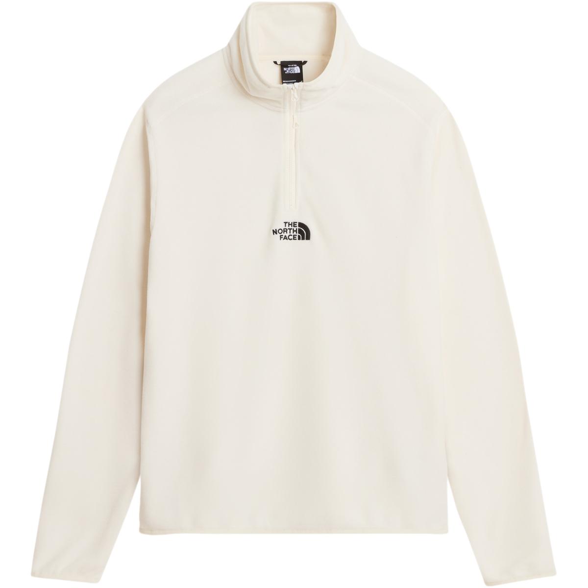 The North Face Glacier Half Zip Fleecetrøye Herre WHITE DUNE