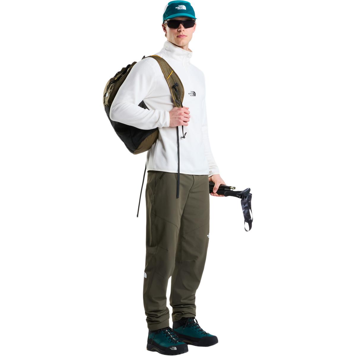The North Face Glacier Half Zip Fleecetrøye Herre WHITE DUNE