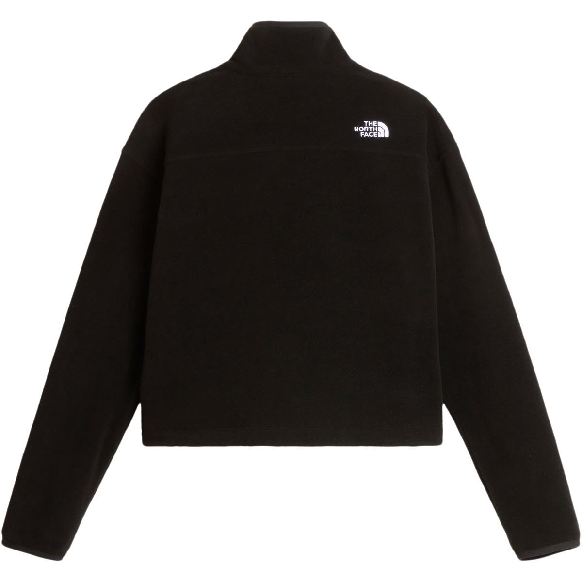 The North Face Novelty Logo Glacier Half Zip Fleecetrøye Dame TNF BLACK