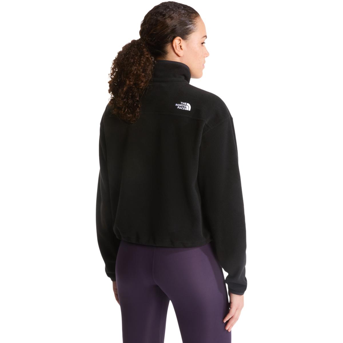 The North Face Novelty Logo Glacier Half Zip Fleecetrøye Dame TNF BLACK