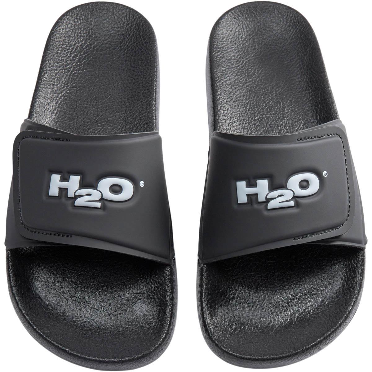 H2O Aqua Velcro Badesandaler Black