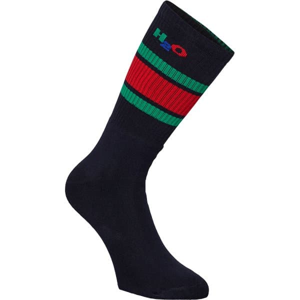 H2O Crew Strømper Navy/Green/Red