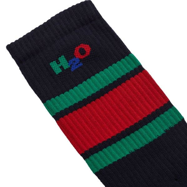 H2O Crew Strømper Navy/Green/Red