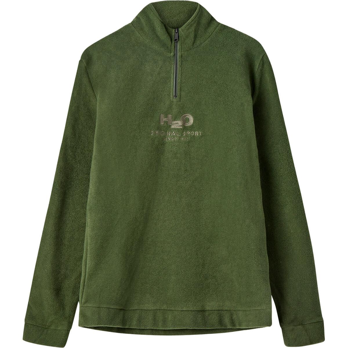 H2O Blåvand 2 Half Zip Fleecetrøje Army
