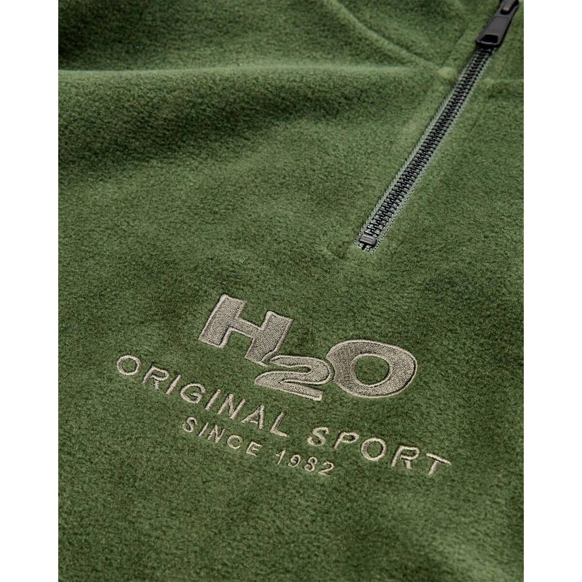 H2O Blåvand 2 Half Zip Fleecetrøje Army
