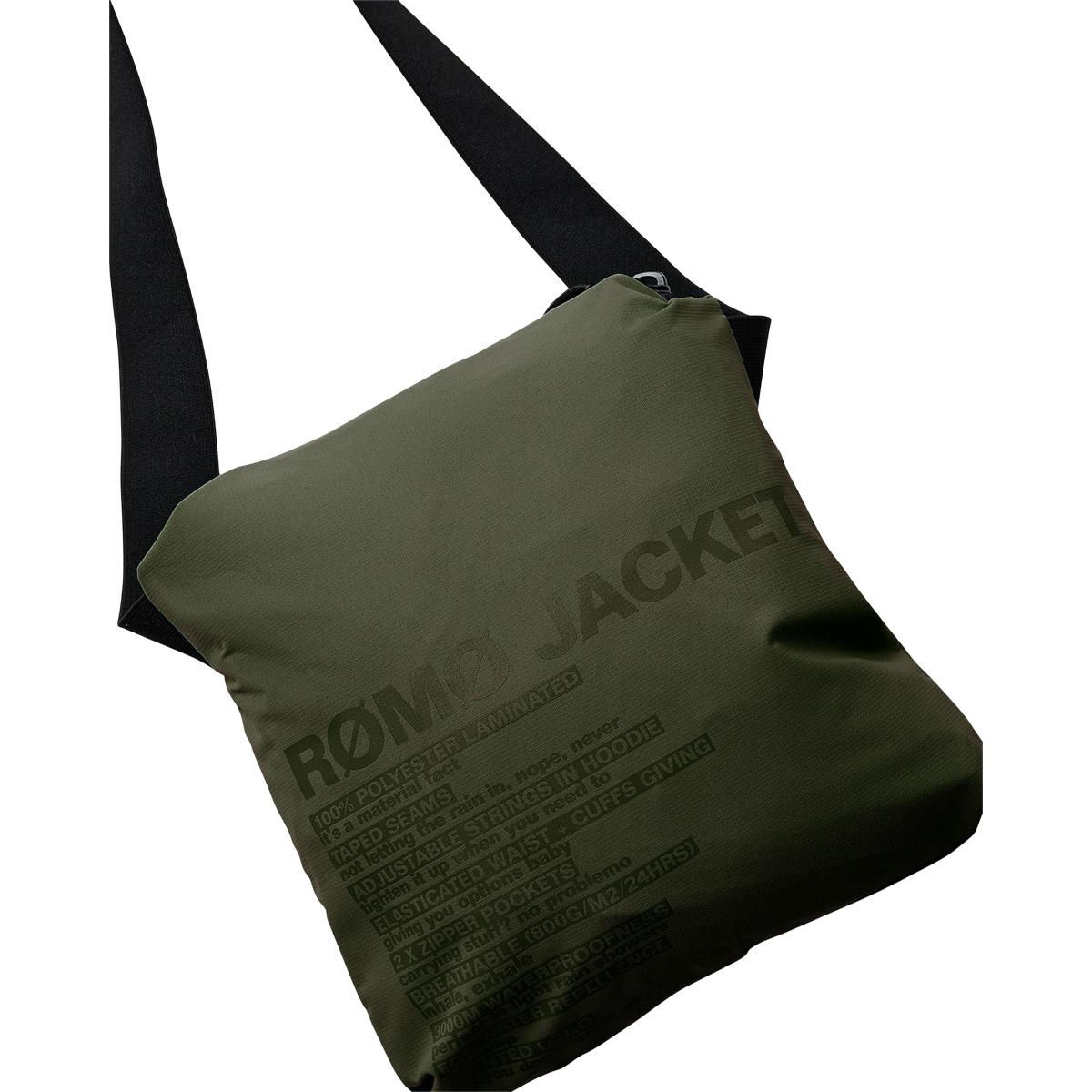 H2O Rømø LW Packable Regnjakke Army
