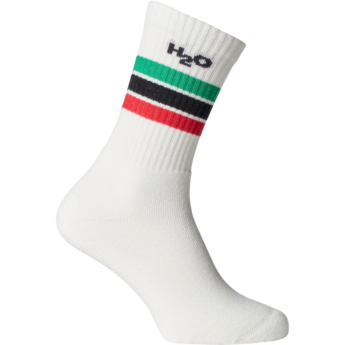 H2O Classic 2-Pack Strømper White/Green/Red