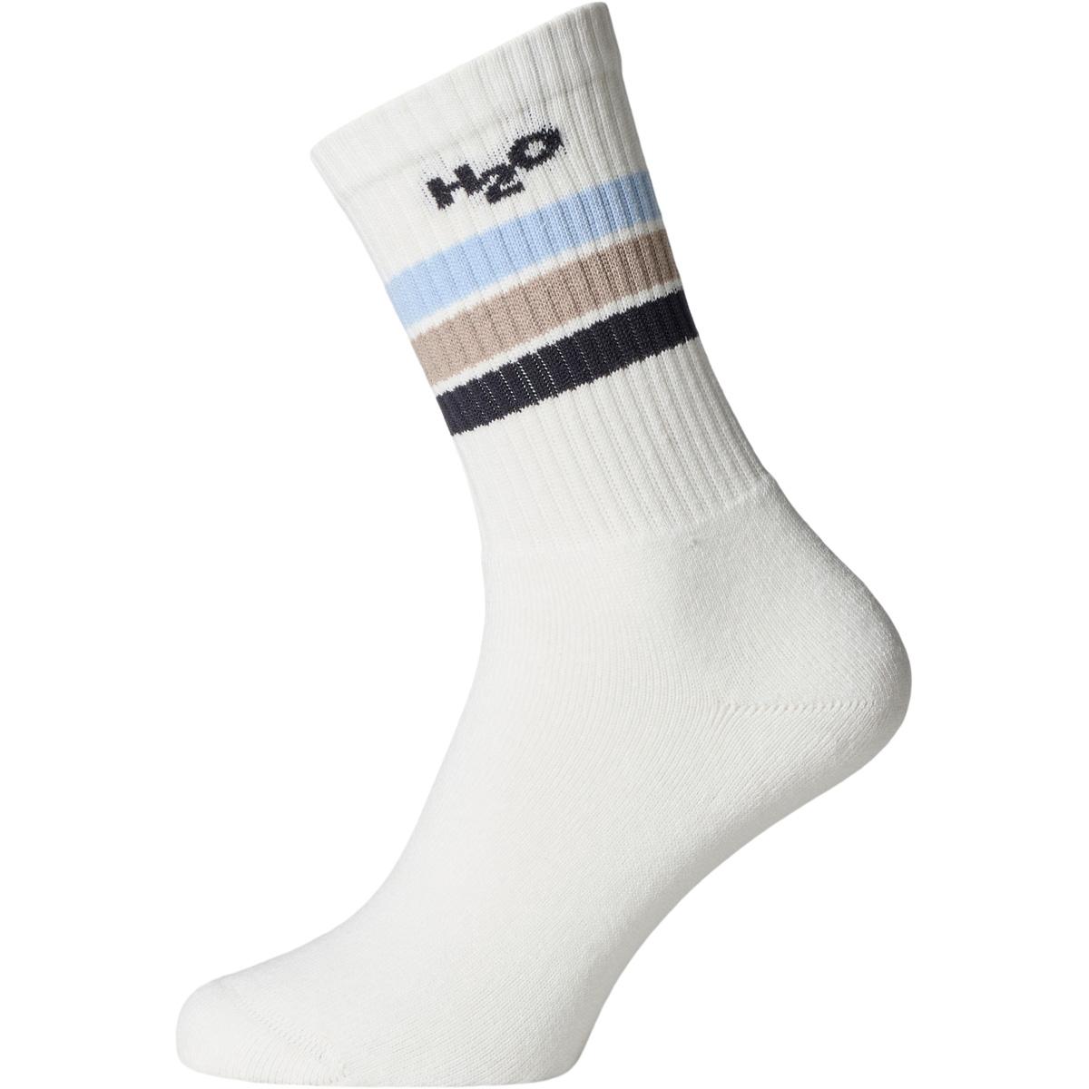 H2O Classic 2-Pack Strømper White/Light Blue/Navy