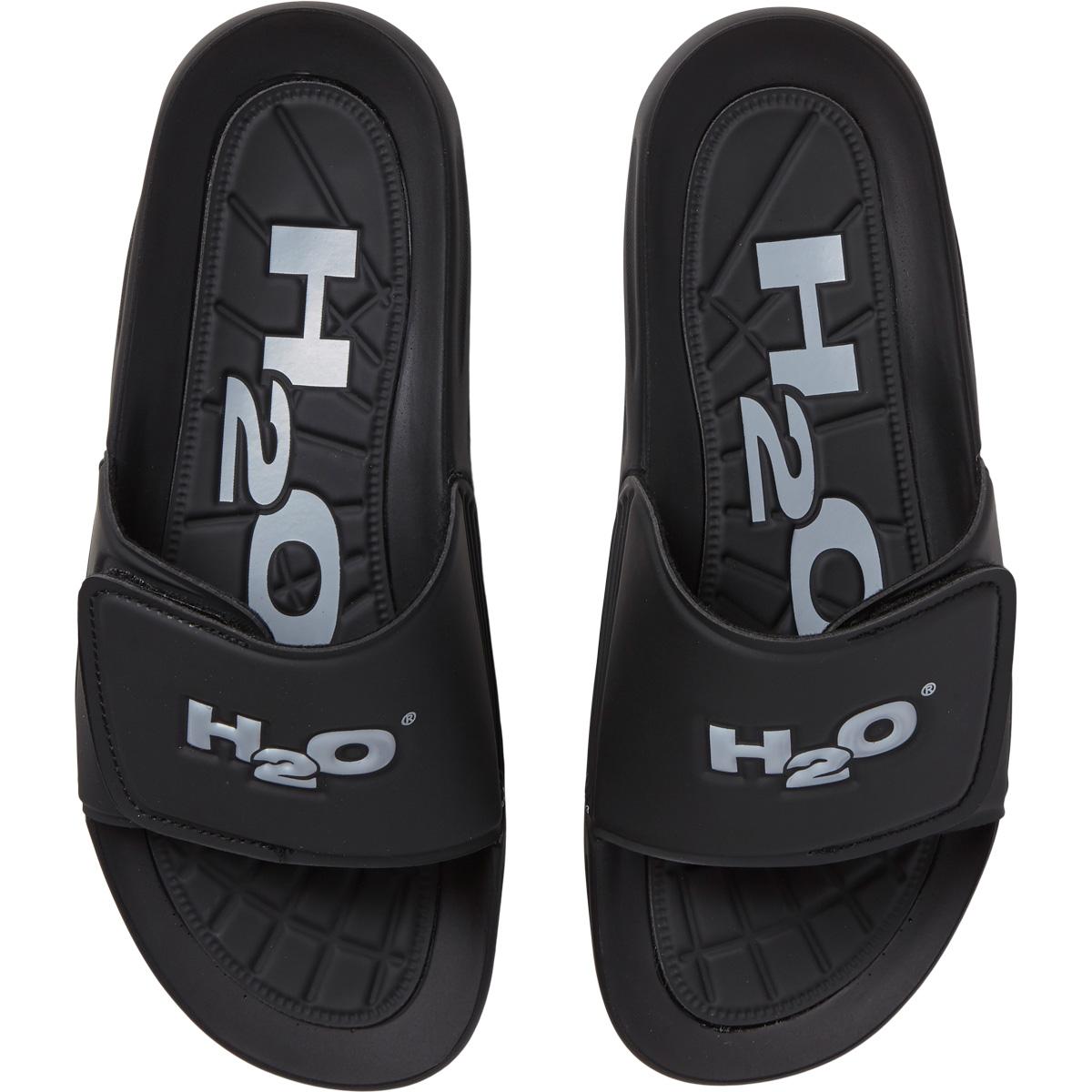 H2O Velcro Badesandaler Black