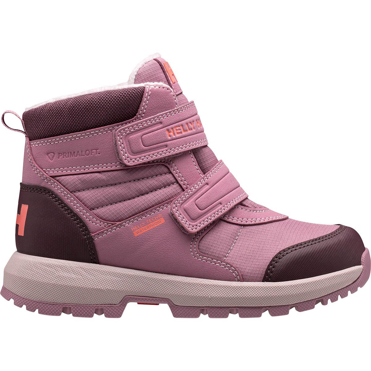 Helly Hansen JK Bowstring Velcro Vinterstøvler Børn PINK ASH / SYRIN / WILD ROSE