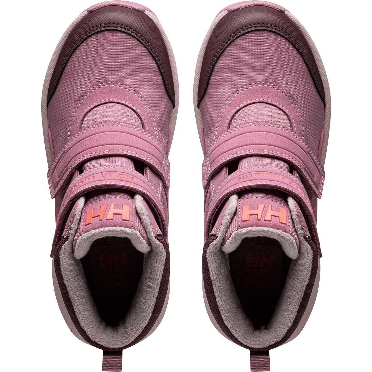 Helly Hansen JK Bowstring Velcro Vinterstøvler Børn PINK ASH / SYRIN / WILD ROSE