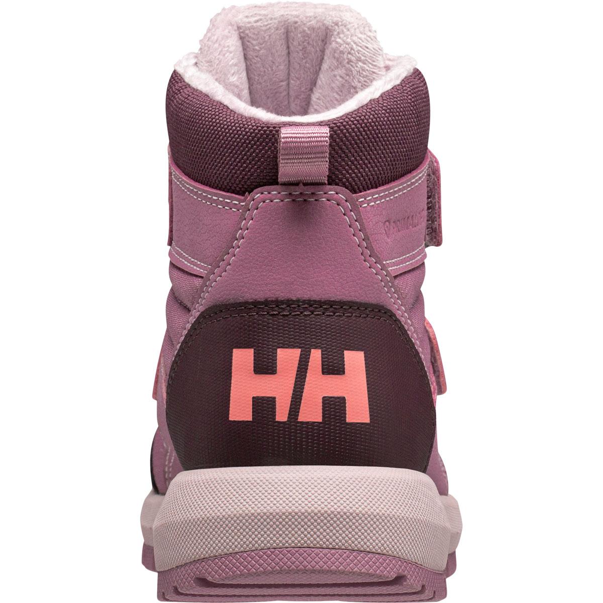 Helly Hansen JK Bowstring Velcro Vinterstøvler Børn PINK ASH / SYRIN / WILD ROSE