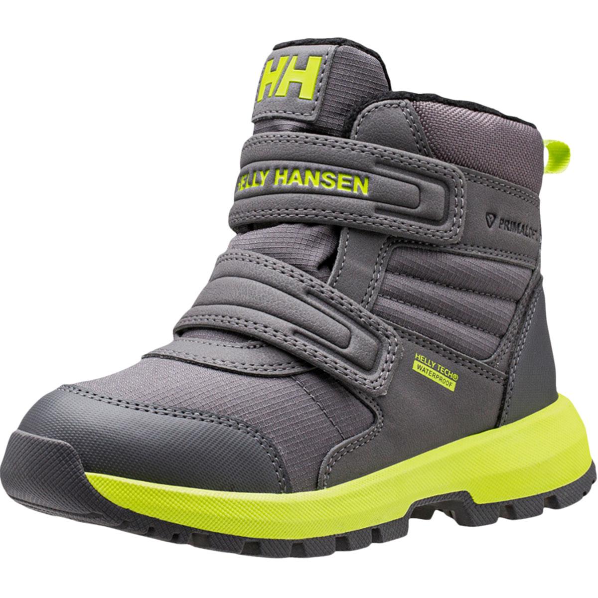Helly Hansen JK Bowstring Velcro Vinterstøvler Børn THUNDER GREY