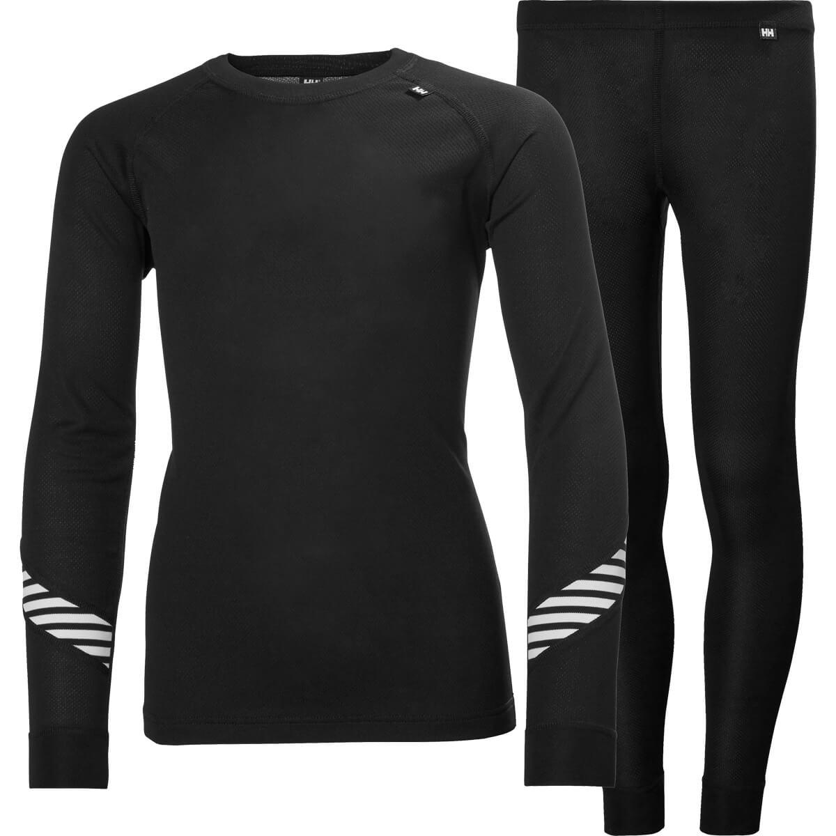 Helly Hansen Lifa Dry Skiundertøj Børn 998 BLACK/PENGUIN