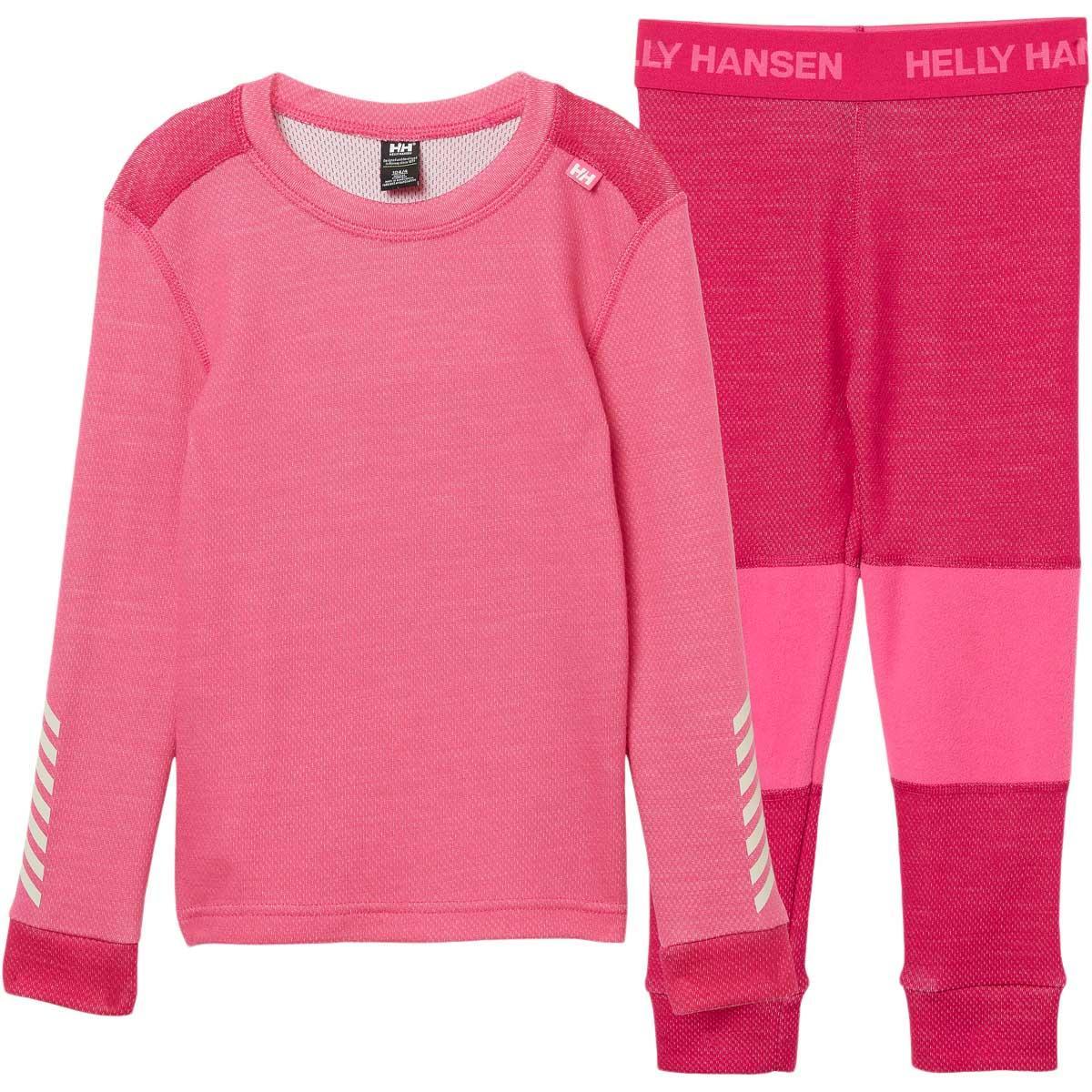 Helly Hansen Lifa Merinould Skiundertøj Børn HOT PINK