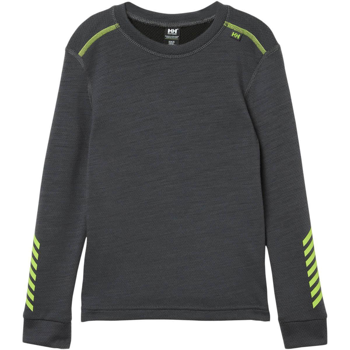 Helly Hansen Lifa Merinould Skiundertøj Børn THUNDER GREY