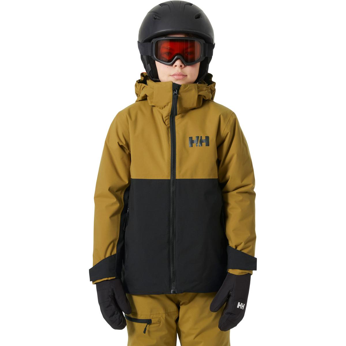 Helly Hansen Traverse Skijakke Barn 991 BLACK / EBONY / SPERRY GUM