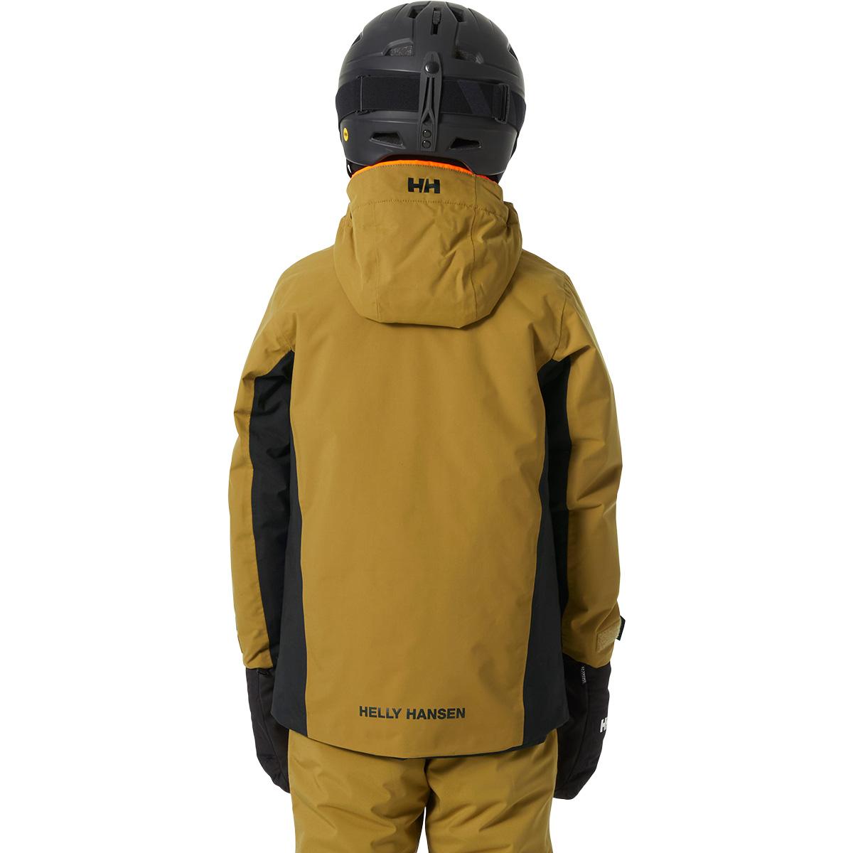 Helly Hansen Traverse Skijakke Barn 991 BLACK / EBONY / SPERRY GUM
