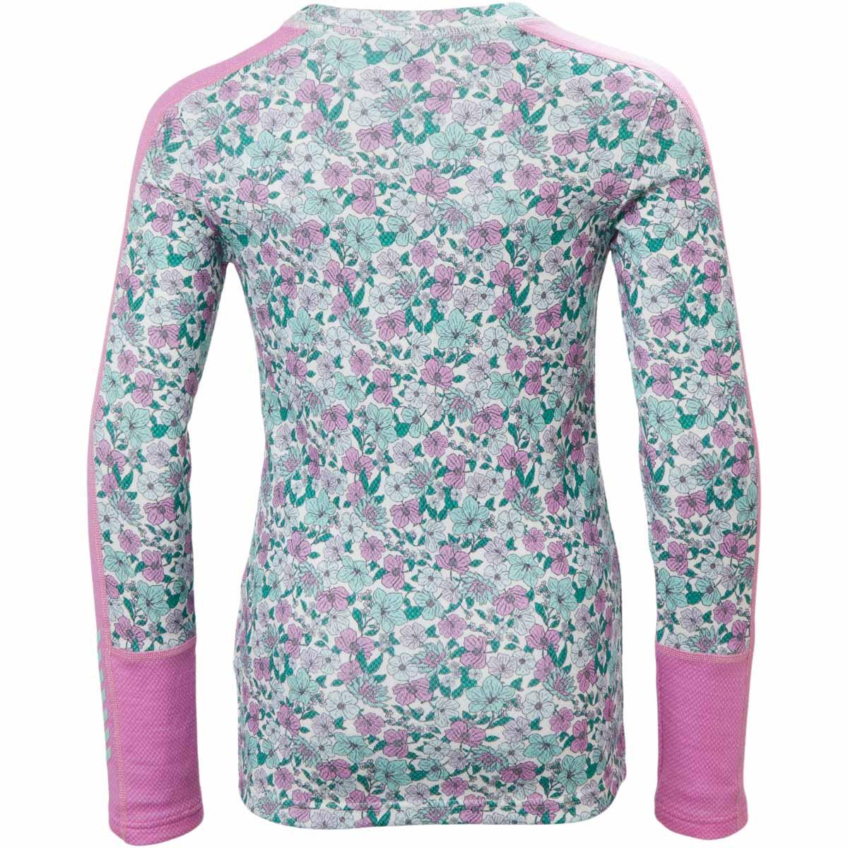 Helly Hansen Graphic Lifa Merinould Skiundertøj Børn 089 META PINK A