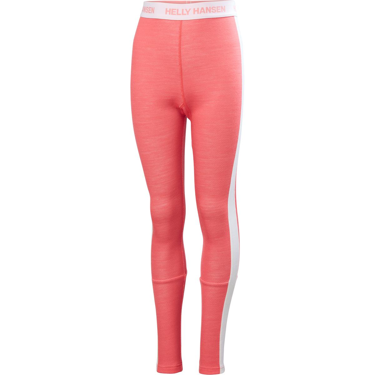Helly Hansen Graphic Lifa Merinould Skiundertøj Børn SUNSET PINK