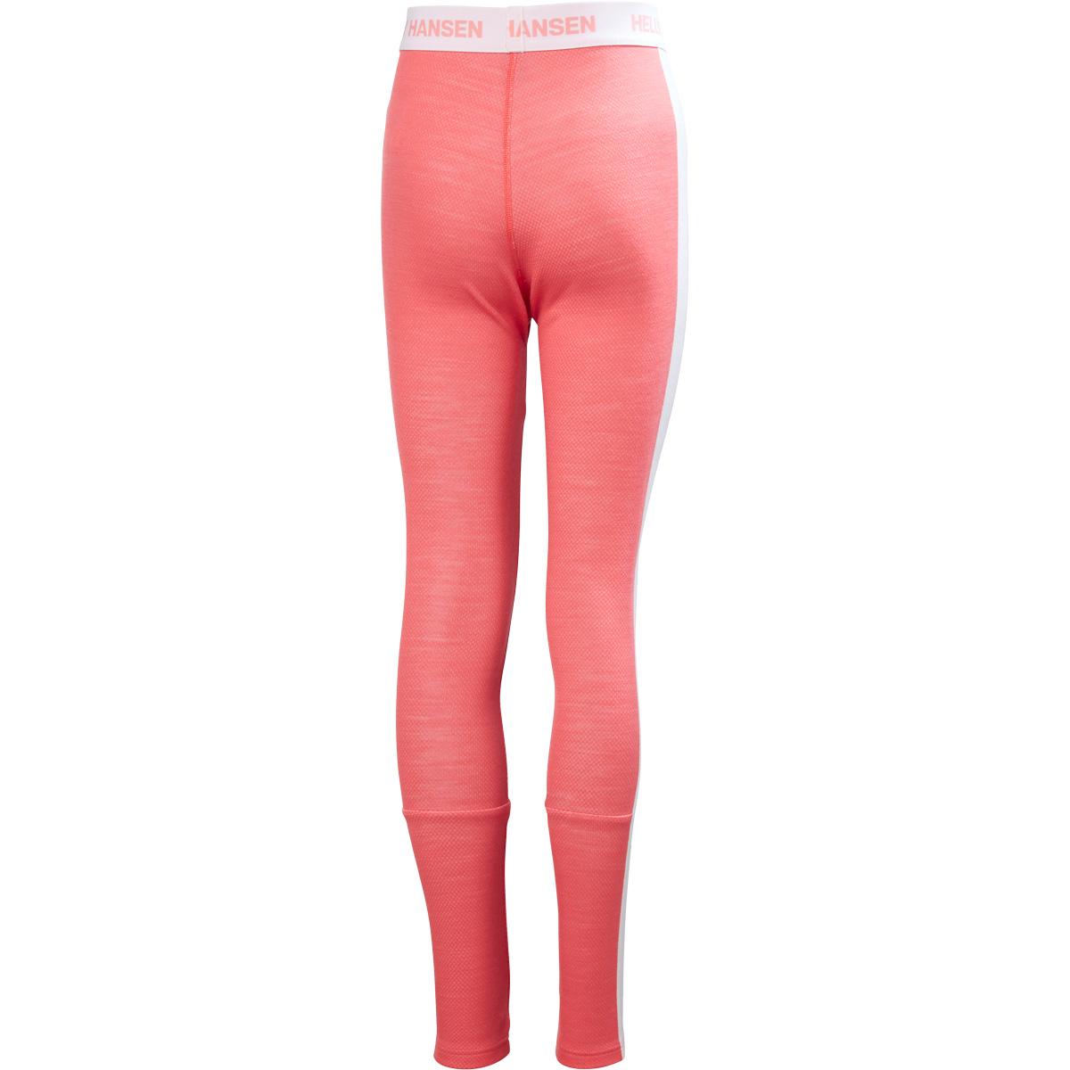 Helly Hansen Graphic Lifa Merinould Skiundertøj Børn SUNSET PINK