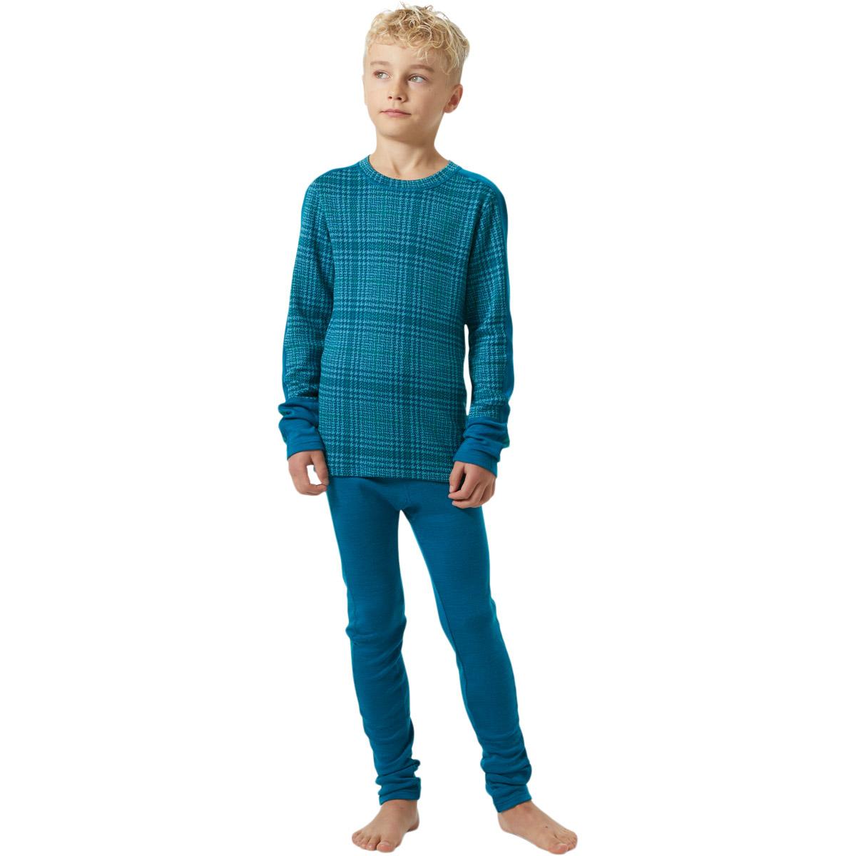 Helly Hansen Graphic Lifa Merinould Skiundertøj Børn 540 CERULEAN BL