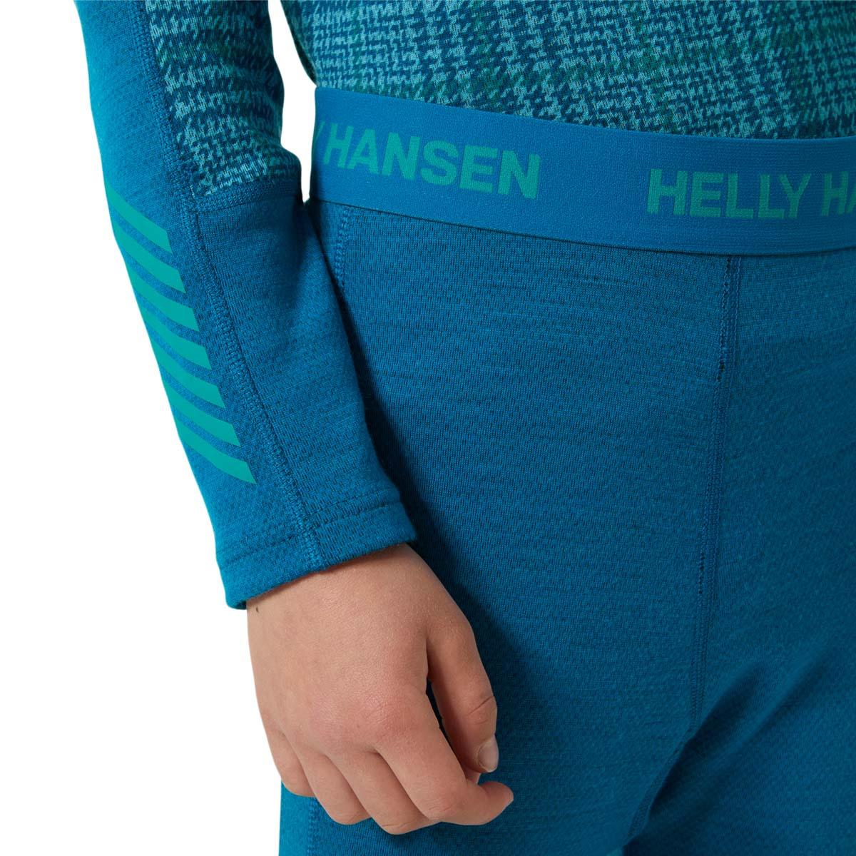 Helly Hansen Graphic Lifa Merinould Skiundertøj Børn 540 CERULEAN BL