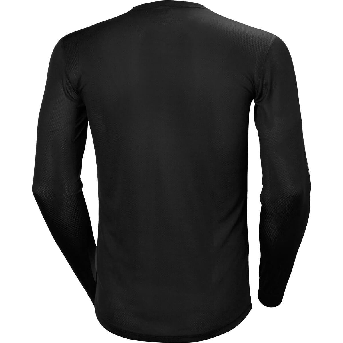 Helly Hansen Lifa Stripe Crew Skiundertrøje Herre 998 BLACK/PENGUIN