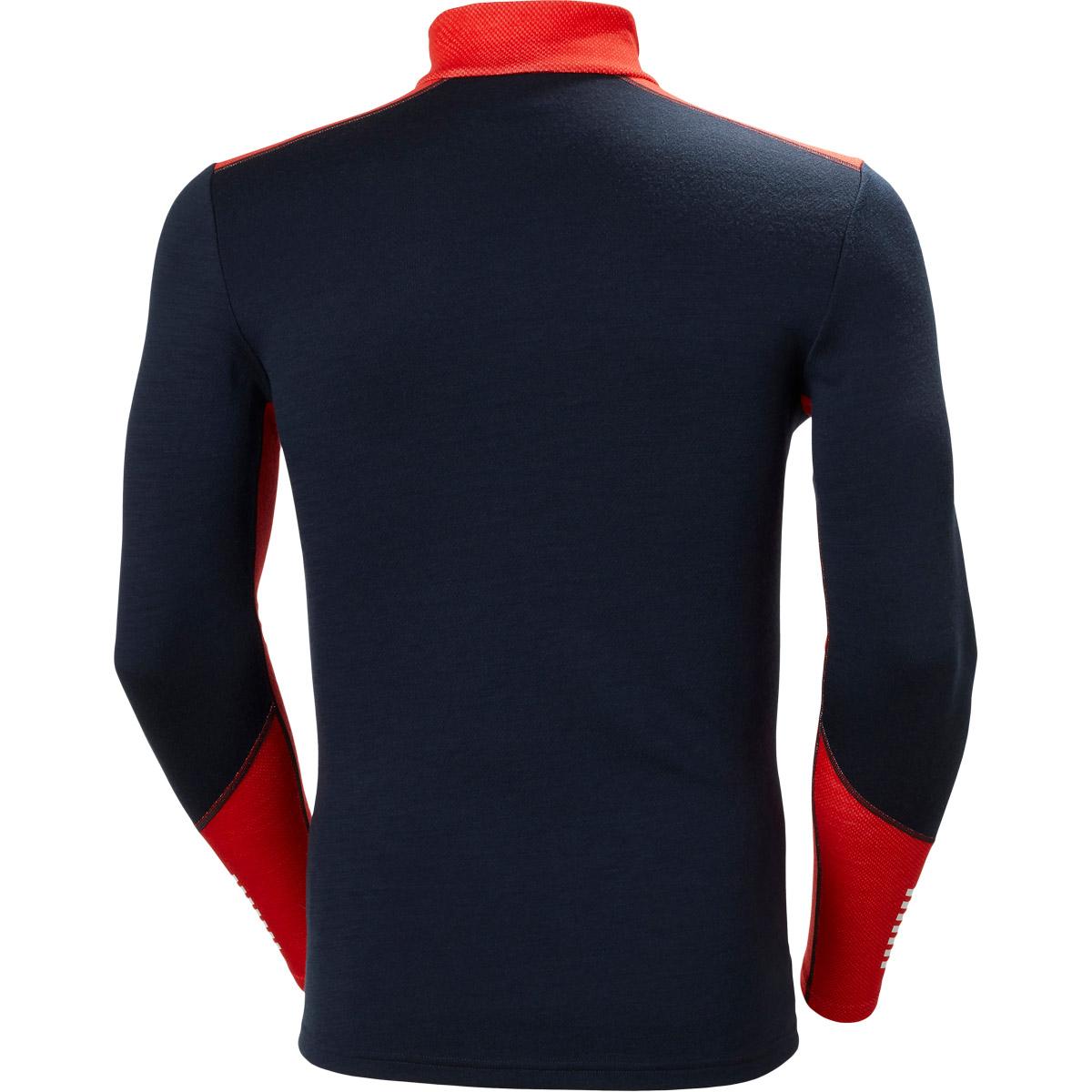 Helly Hansen Lifa Midweight Half Zip Merinould Skiundertrøje Herre 598 NAVY