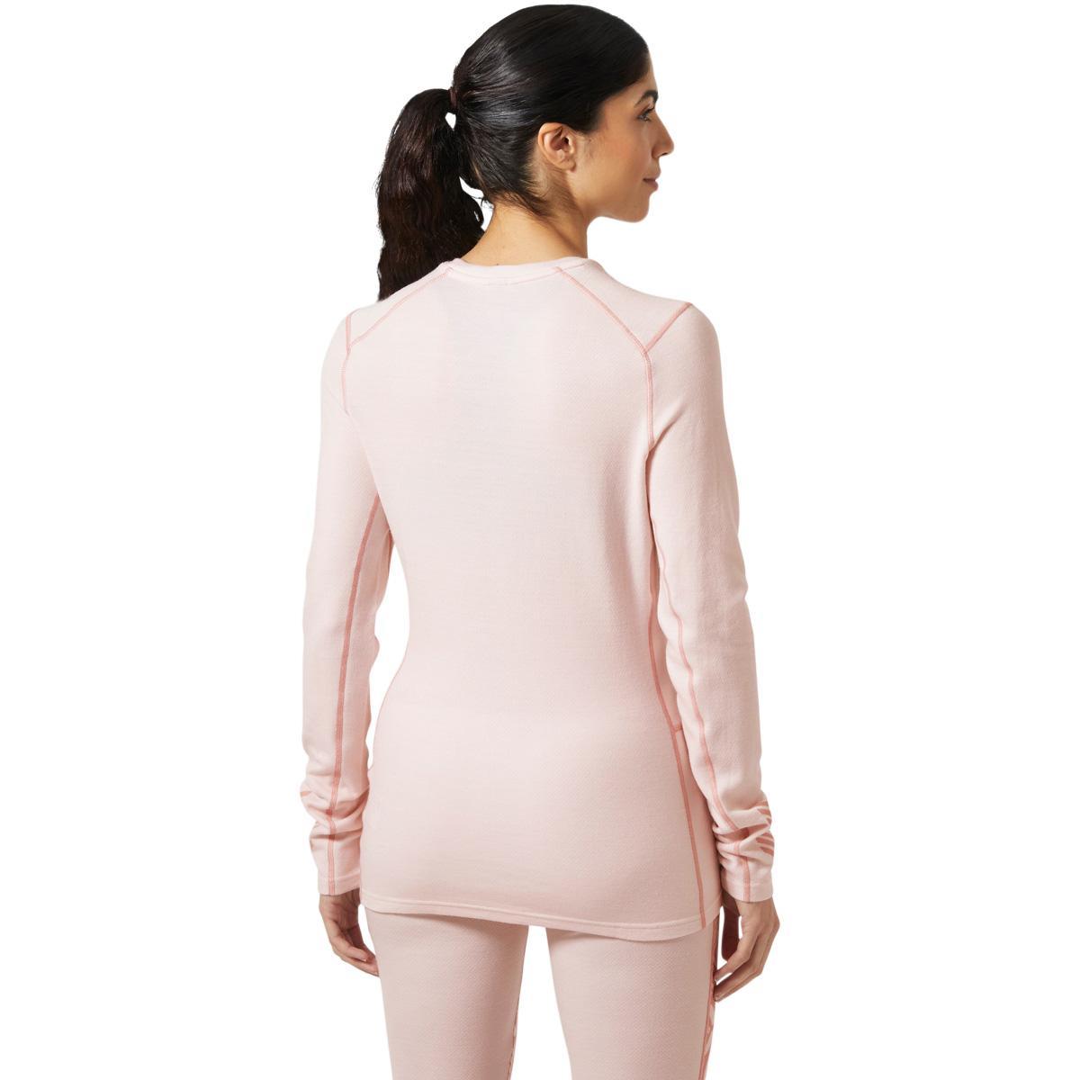 Helly Hansen Lifa Midweight Graphic Merinould Skiundertrøje Dame 082 PINK TINT