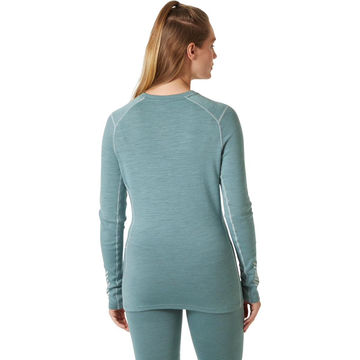 Helly Hansen Lifa Midweight Graphic Merinould Skiundertrøje Dame 489 FOREST NIGHT / WARM ESPRES