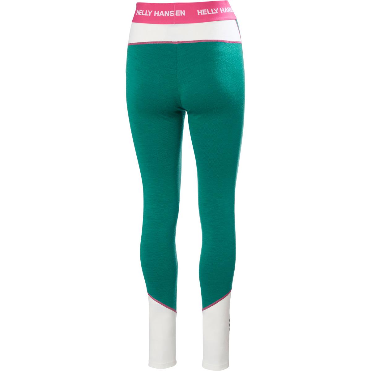 Helly Hansen Lifa Midweight Merinould Skiunderbukser Dame EMERALD