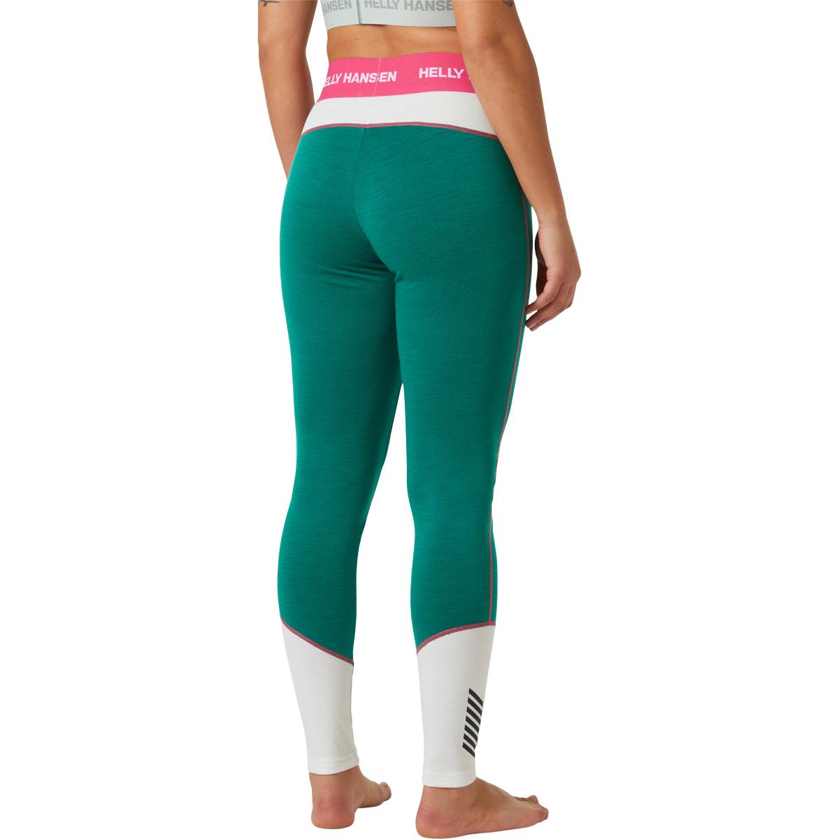 Helly Hansen Lifa Midweight Merinould Skiunderbukser Dame EMERALD