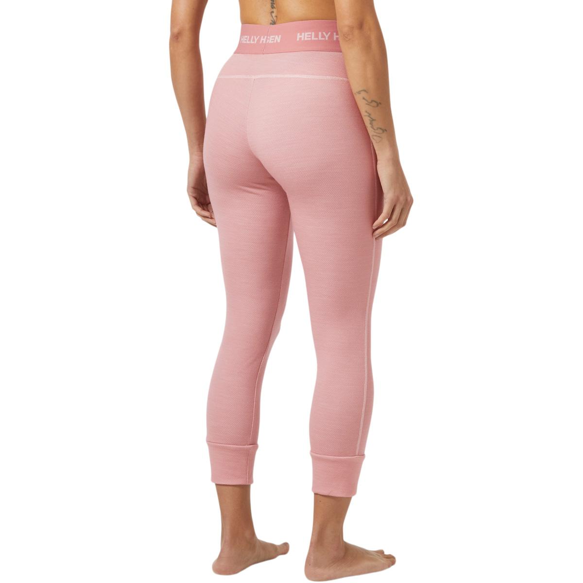 Helly Hansen Lifa Midweight 3/4 Merinould Skiunderbukser Dame 057 PINK SALT