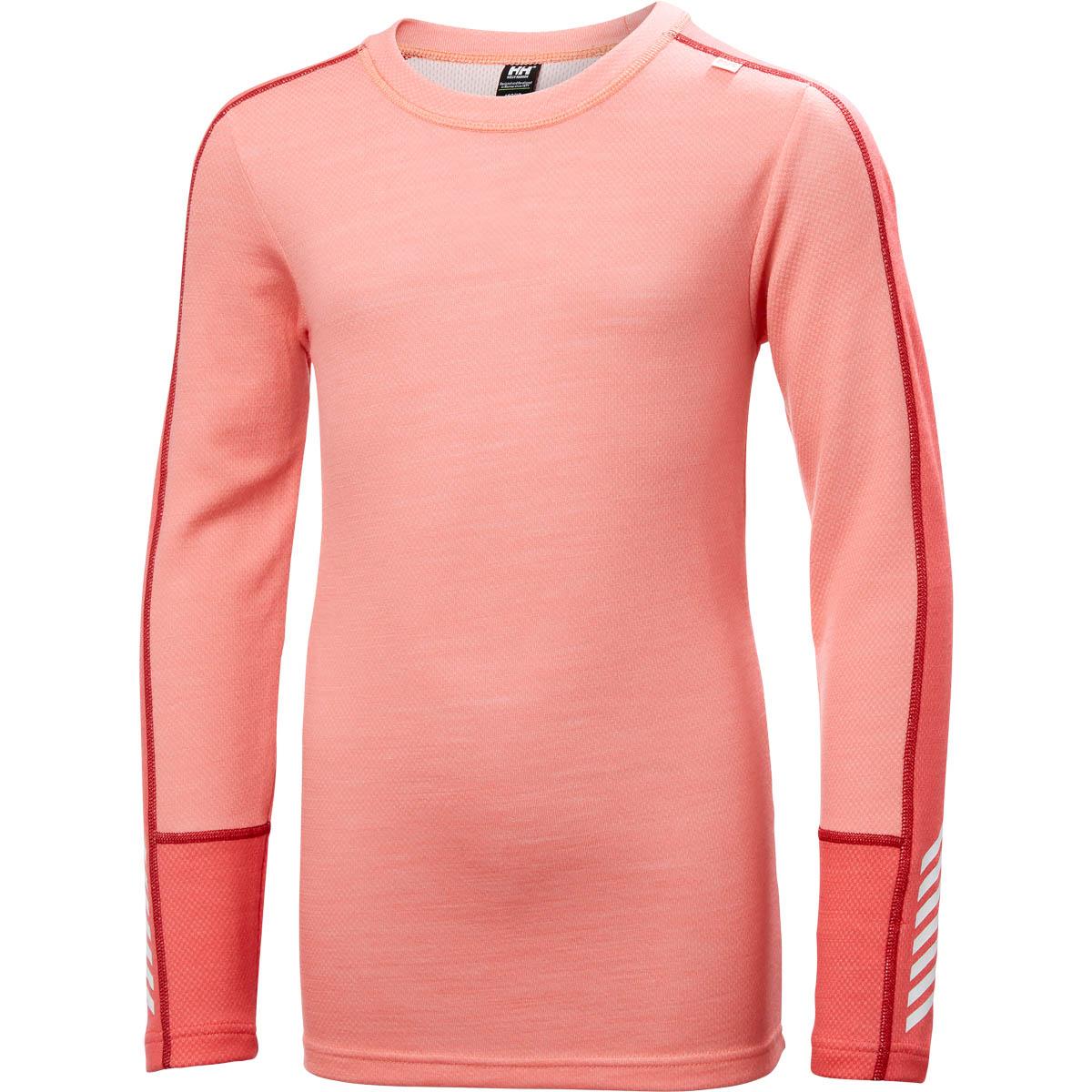 Helly Hansen Lifa Midweight Merinould Skiundertøj Børn SUNSET PINK