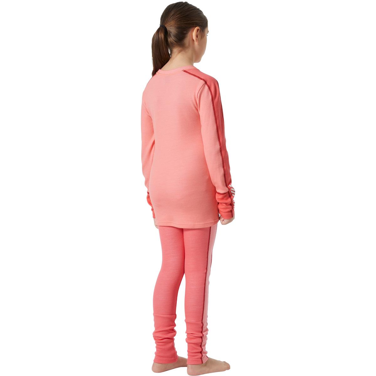 Helly Hansen Lifa Midweight Merinould Skiundertøj Børn SUNSET PINK