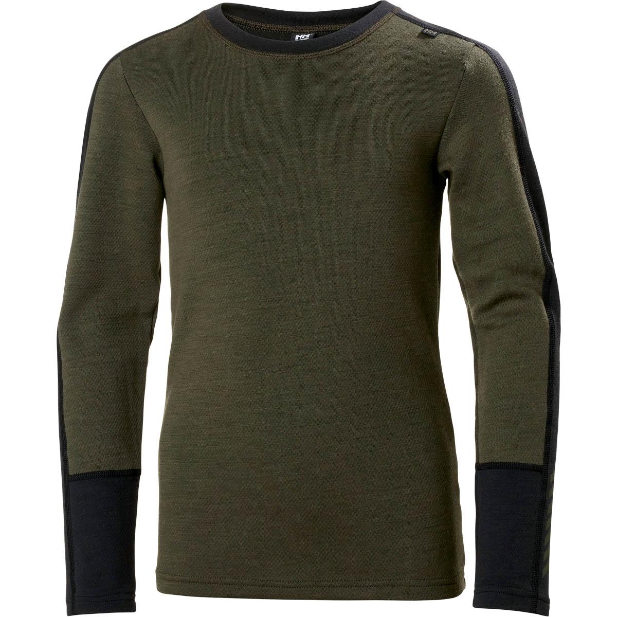 Helly Hansen Lifa Midweight Merinould Skiundertøj Børn UTILITY GREEN CAMO