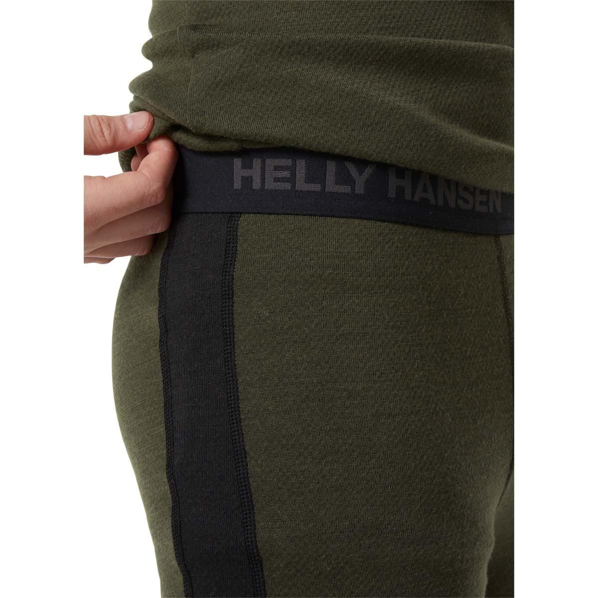 Helly Hansen Lifa Midweight Merinould Skiundertøj Børn UTILITY GREEN CAMO