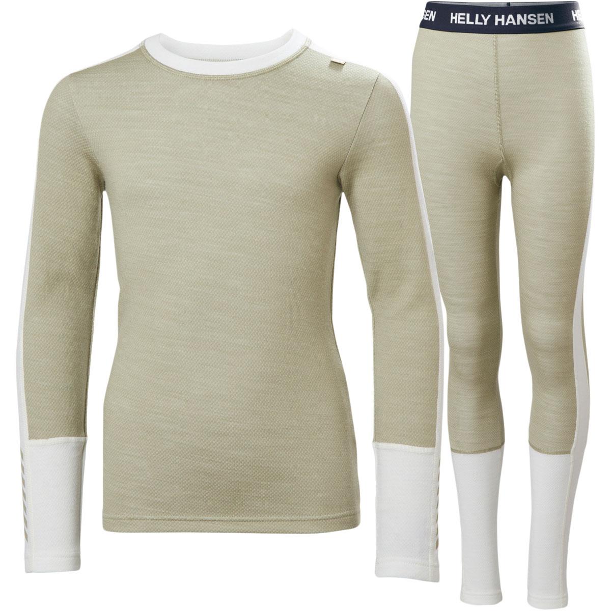 Helly Hansen Lifa Midweight Merinould Skiundertøj Børn 463 LIGHT LAV