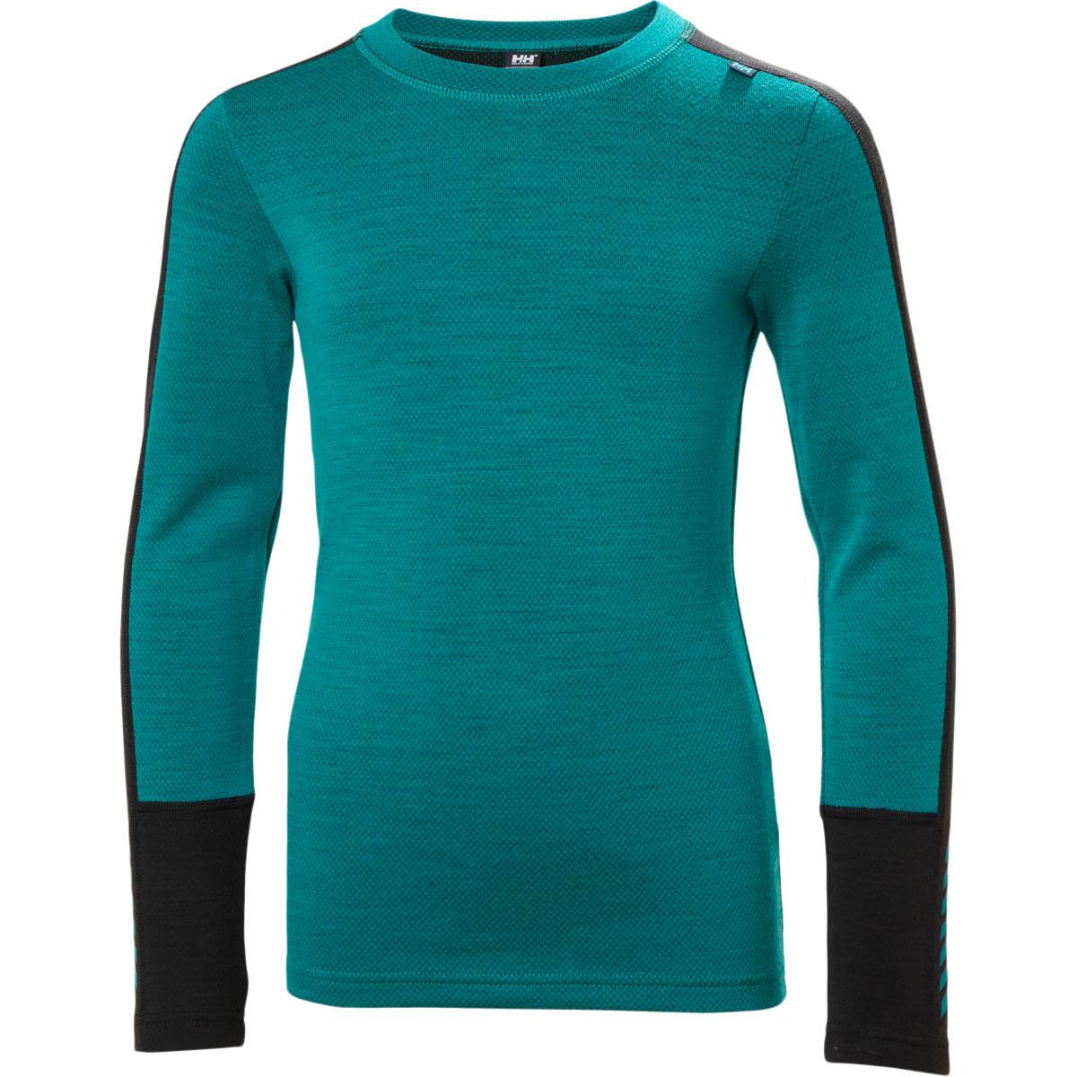 Helly Hansen Lifa Midweight Merinould Skiundertøj Børn 466 SIGNAL GREE