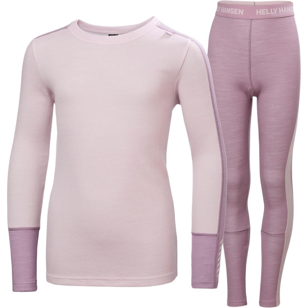Helly Hansen Lifa Midweight Merinould Skiundertøj Børn PURPLE CLAY