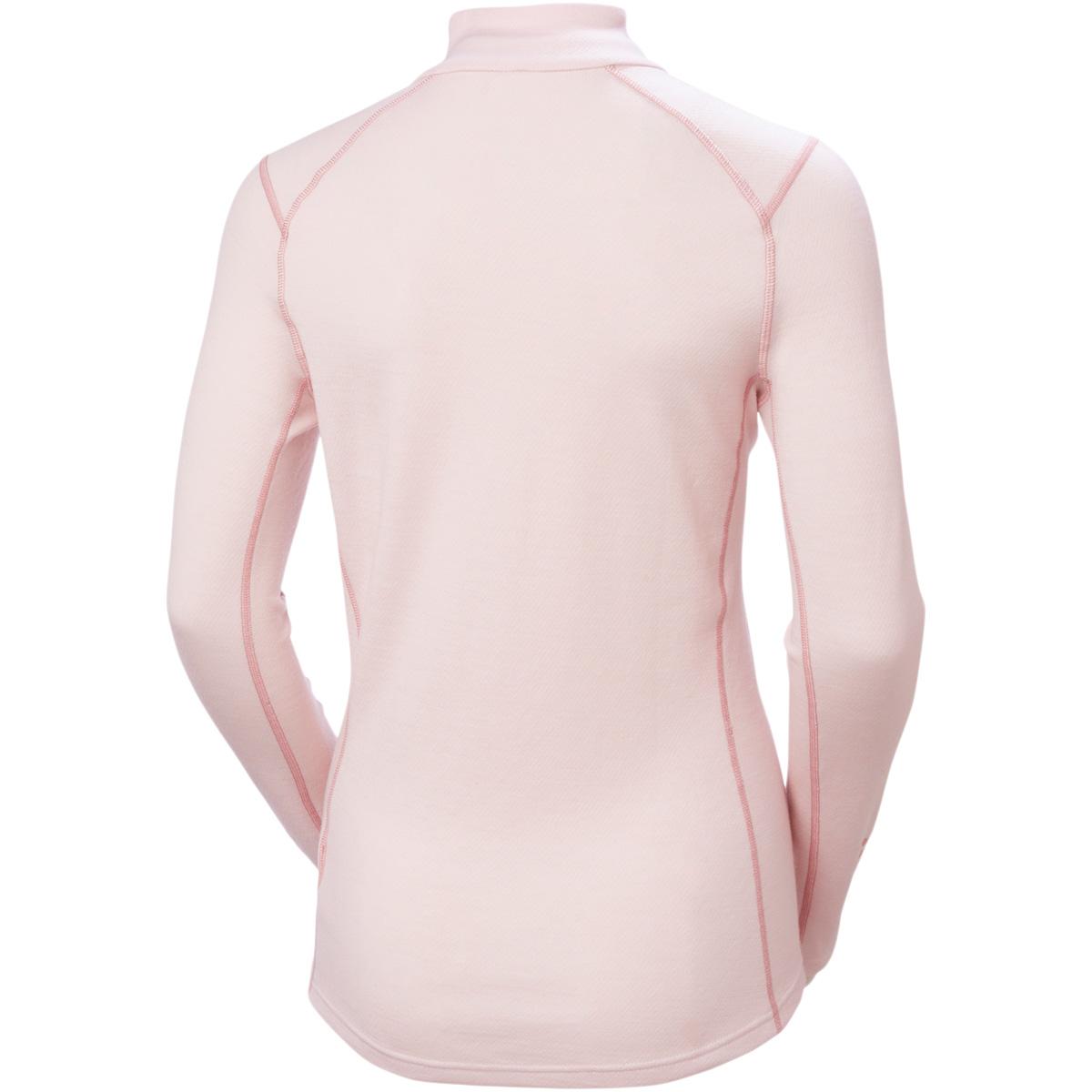 Helly Hansen Lifa Midweight Graphic Half Zip Merinould Skiundertrøje Dame 082 PINK TINT