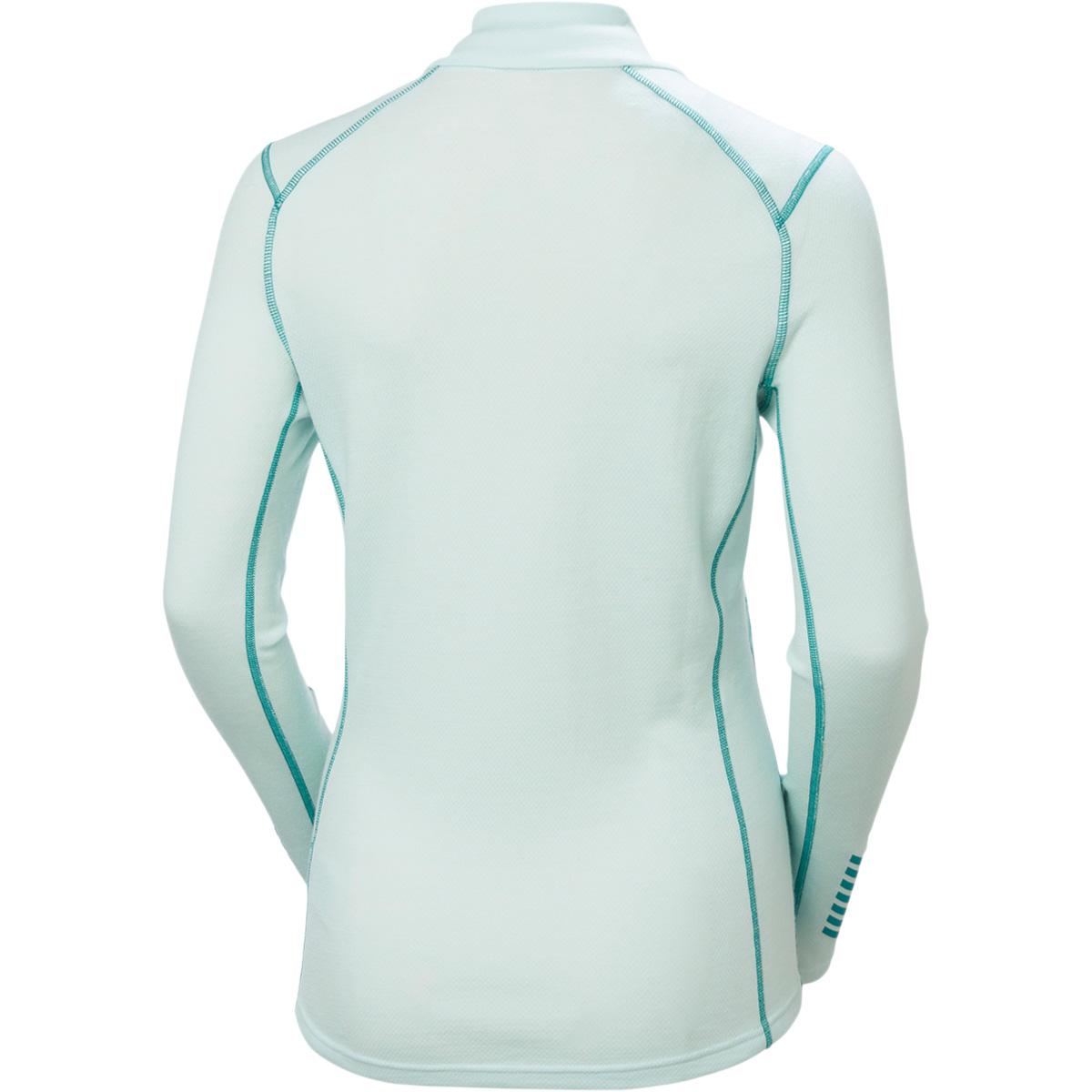 Helly Hansen Lifa Midweight Graphic Half Zip Merinould Skiundertrøje Dame 562 ICICLE NORD